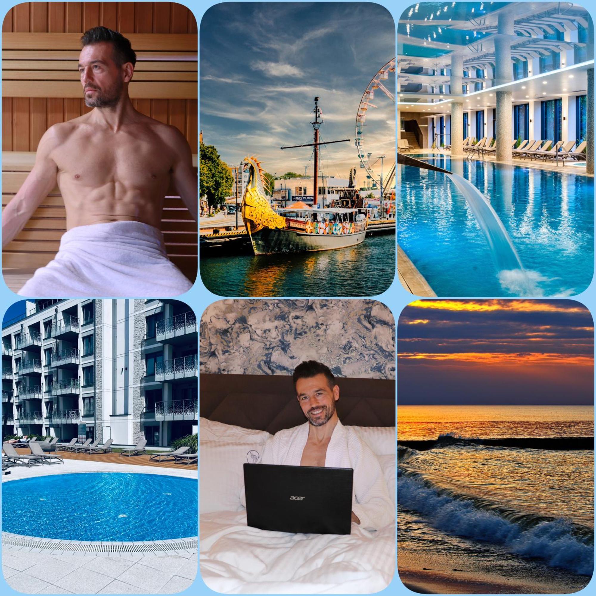 Nadmorskie Tarasy Pink&Blue Z Prywatnym Tarasem Basen Kryty&Zewnetrzny Infinity Silownia Sala Zabaw Kołobrzeg Εξωτερικό φωτογραφία